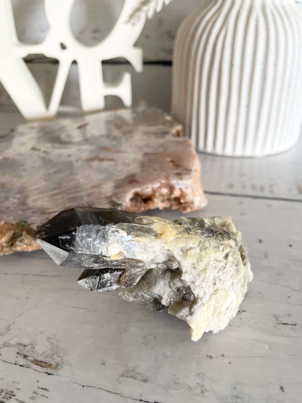 Smoky Quartz Cluster