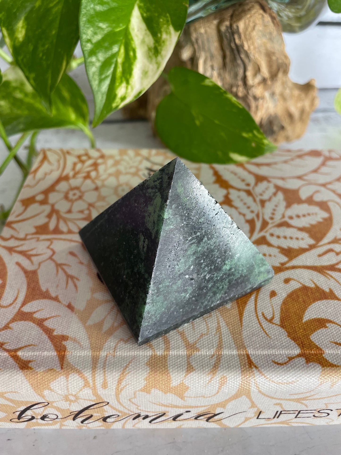 Ruby Zoisite Pyramid