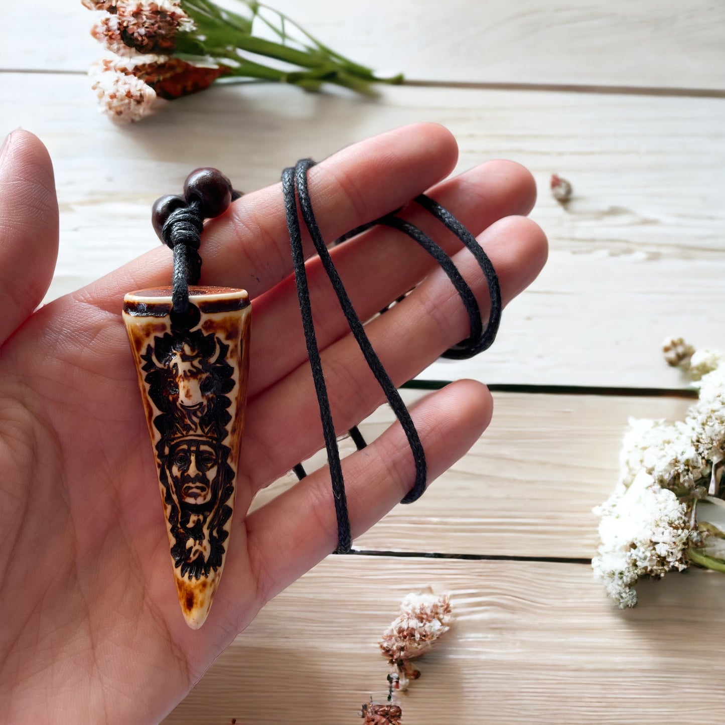 Spiritual Resin Necklace ~ Ancestors & Spirits