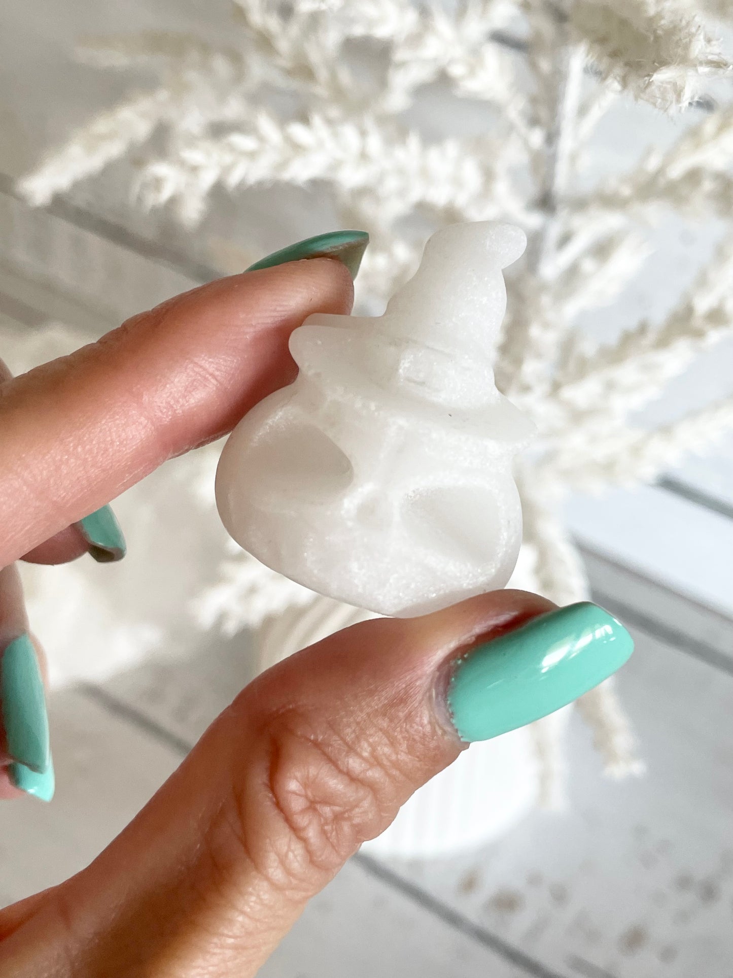 Halloween Pumpkin ~ Snow Quartz