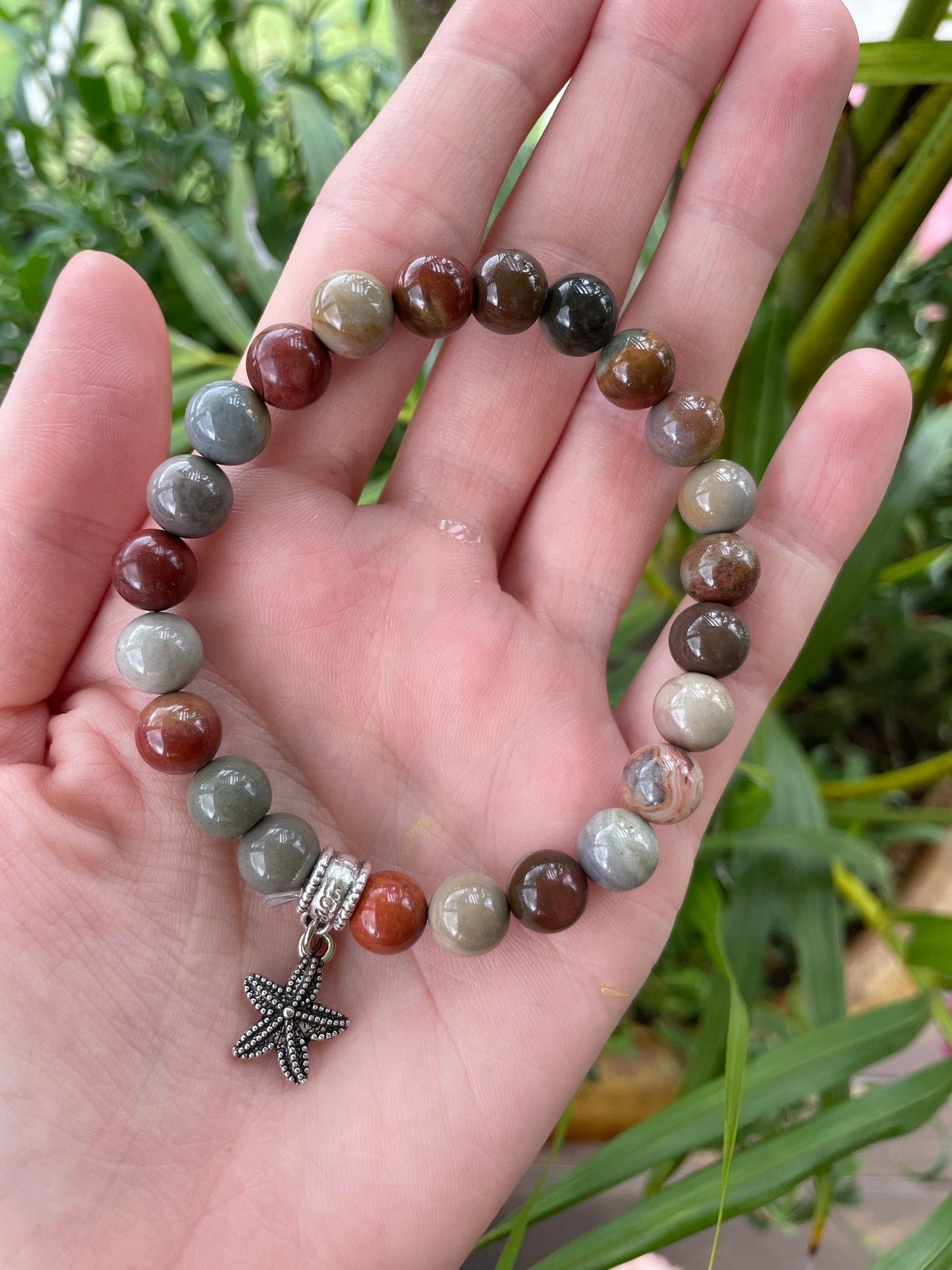 Polychrome Jasper Healing Bracelet ~ Love