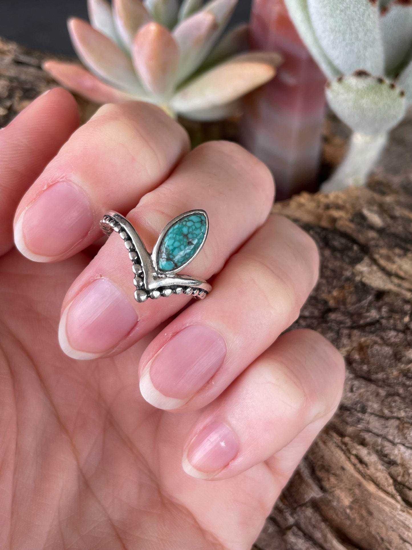 Nevada Turquoise Silver Ring