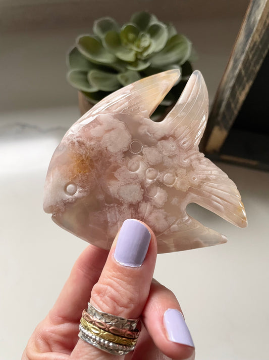 Flower Agate Angel Fish