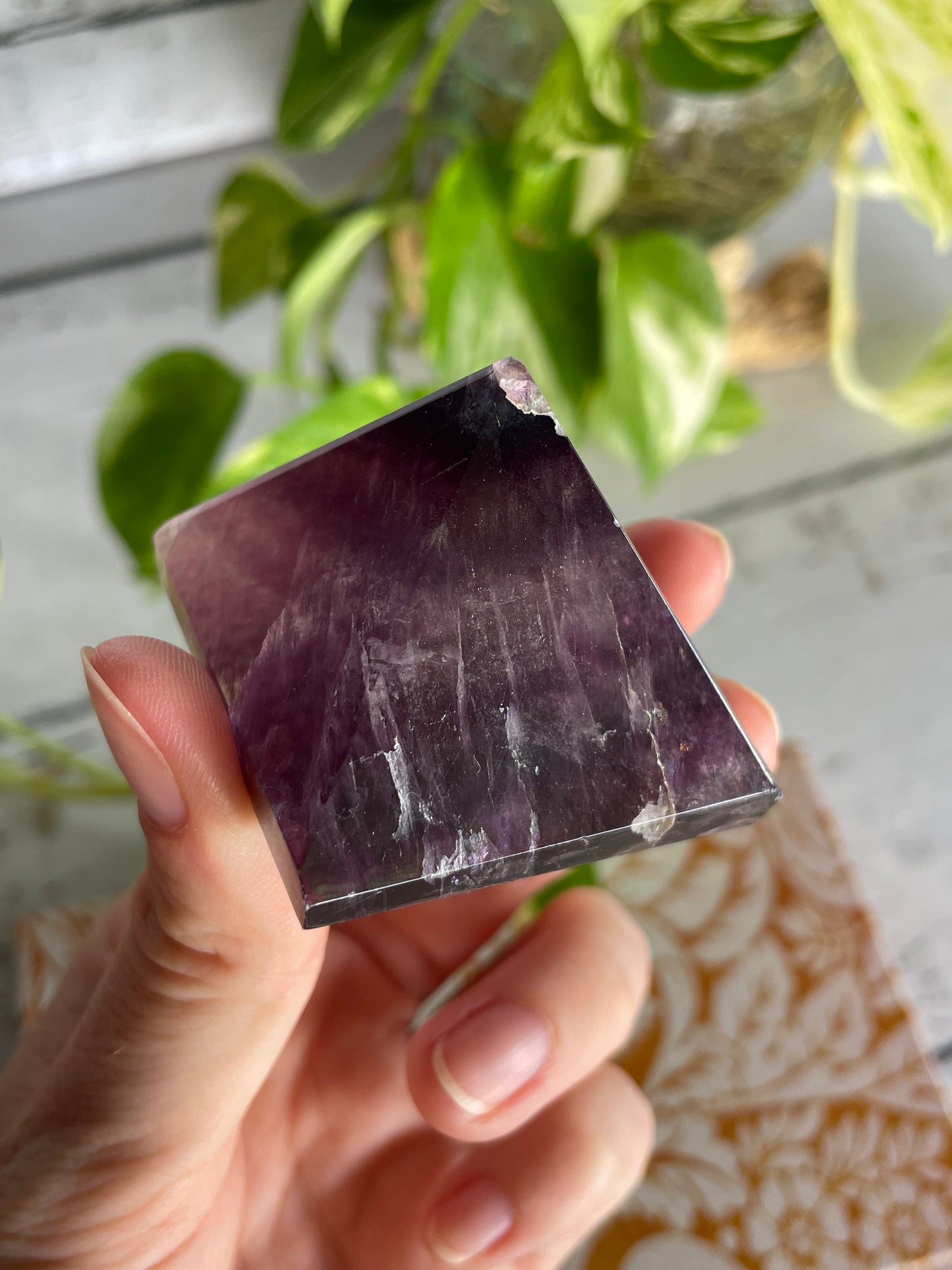 Purple Fluorite Pyramid