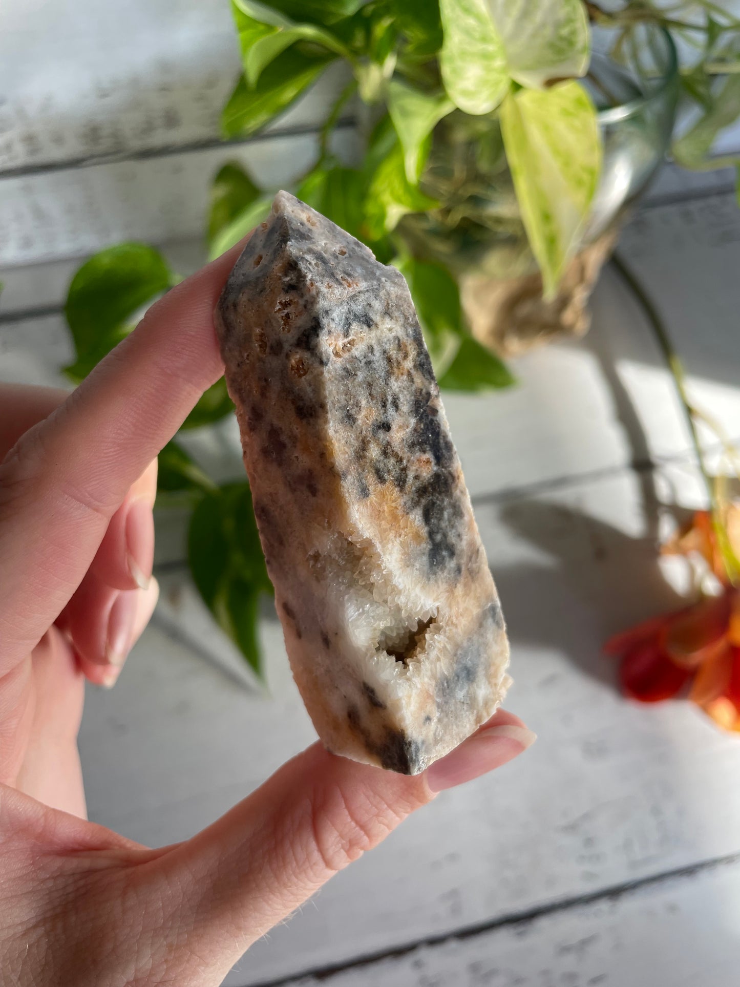 Crazy Lace Agate Obelisk