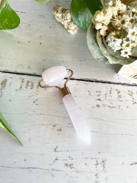 Roller for pressure points ~ Rose Quartz