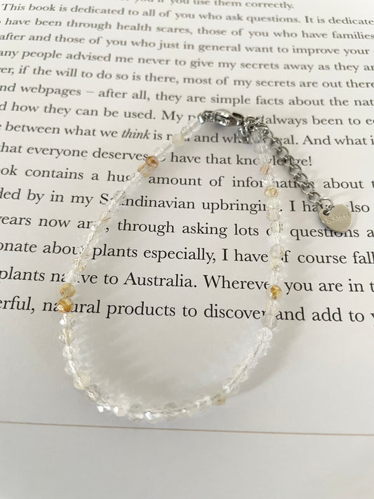 Golden Rutile Faceted Necklace
