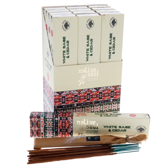 Native Soul Incense ~ White Sage & Cedar