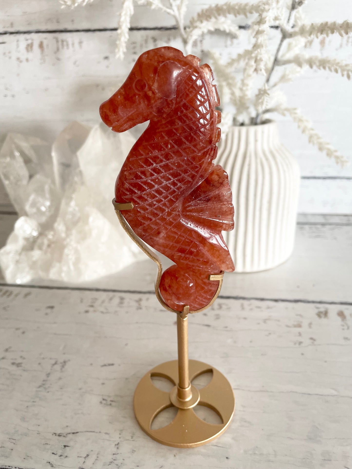 Seahorse ~ Red Aventurine