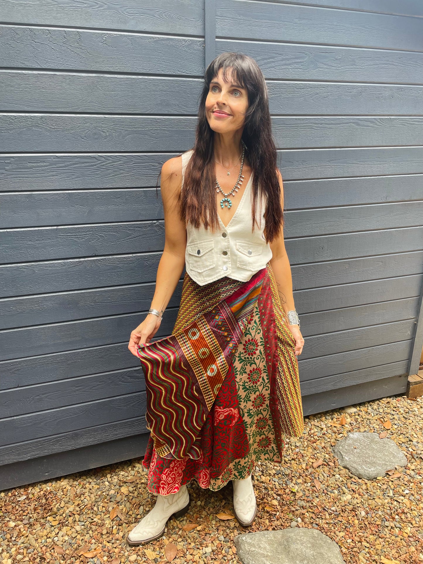 Upcycled Sari Skirt 25