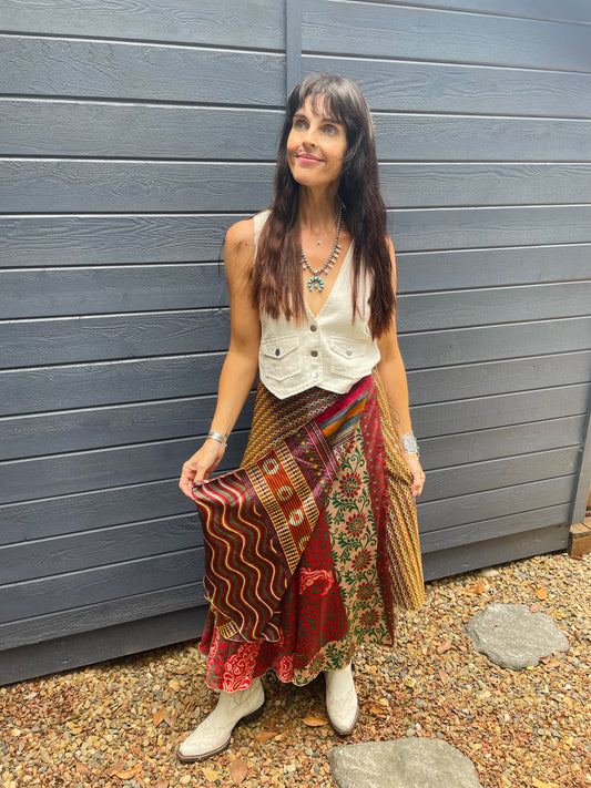 Upcycled Sari Skirt 25