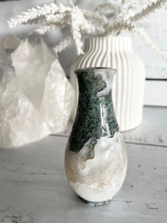 Moss Agate Urn