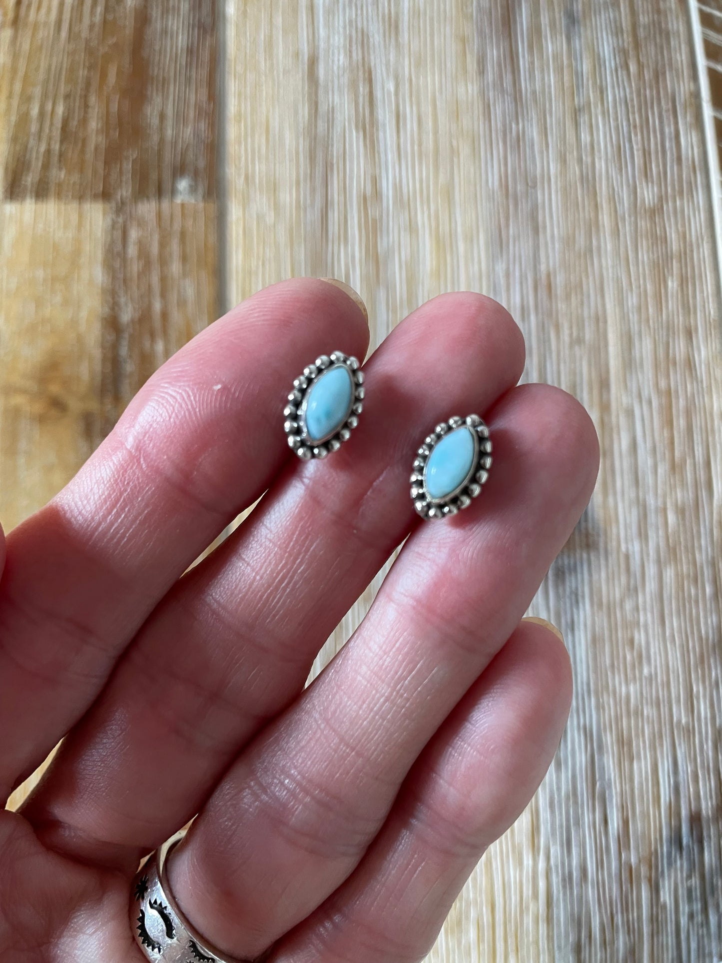 Larimar Studs