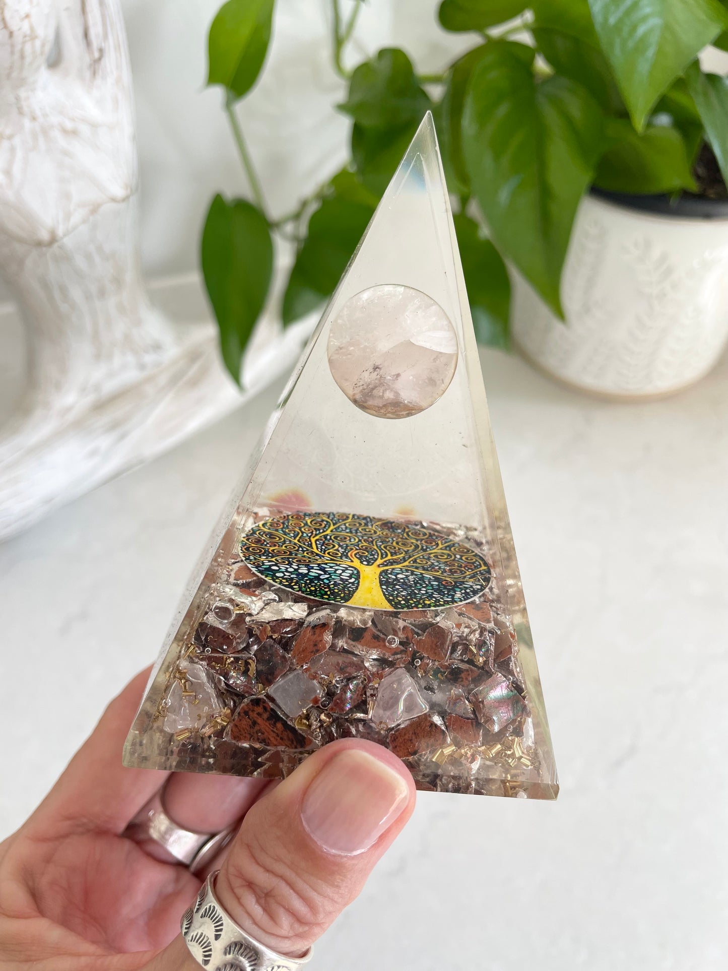 Orgone Pyramid ~ Mahogany Obsidian