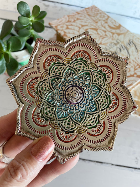 Incense Holder ~ Lotus Mandala