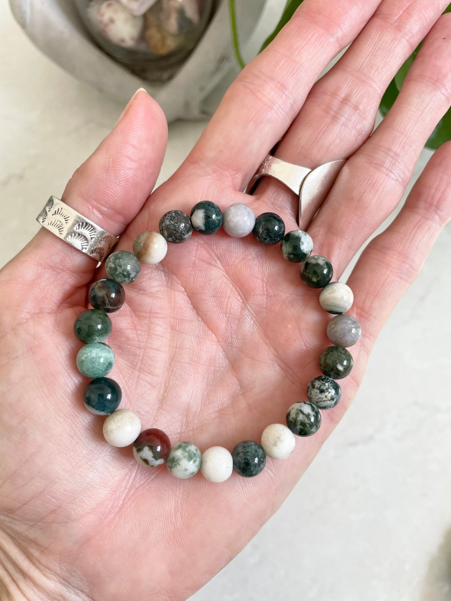 Tree Agate Healing Bracelet