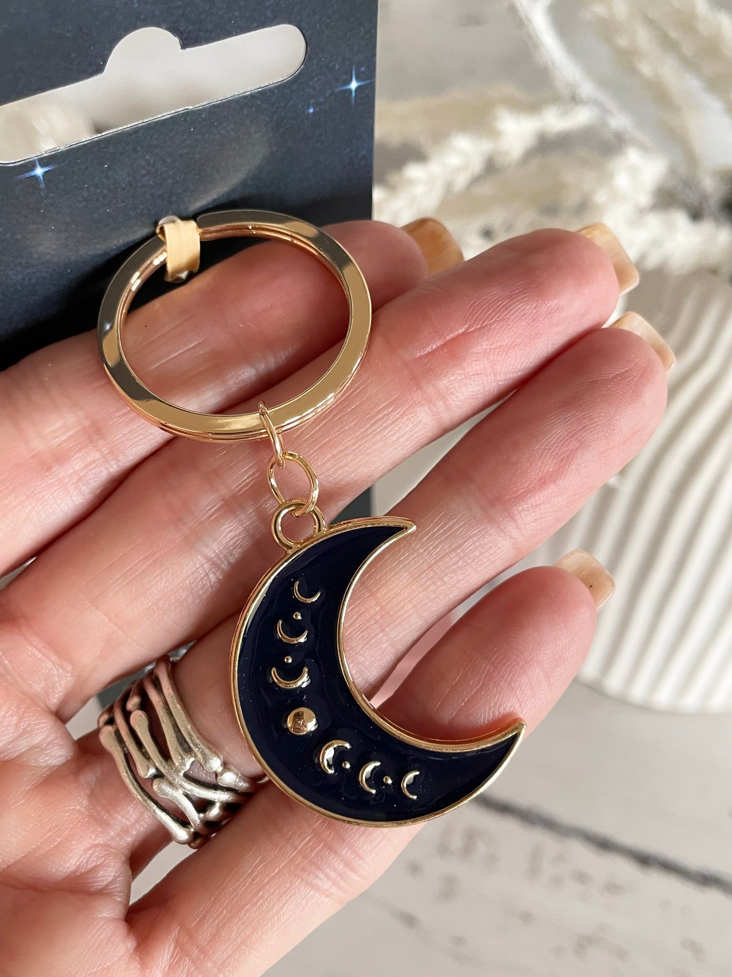 Moon Phases Keyring