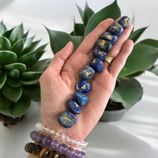 Runes ~ Lapis Lazuli includes organza pouch