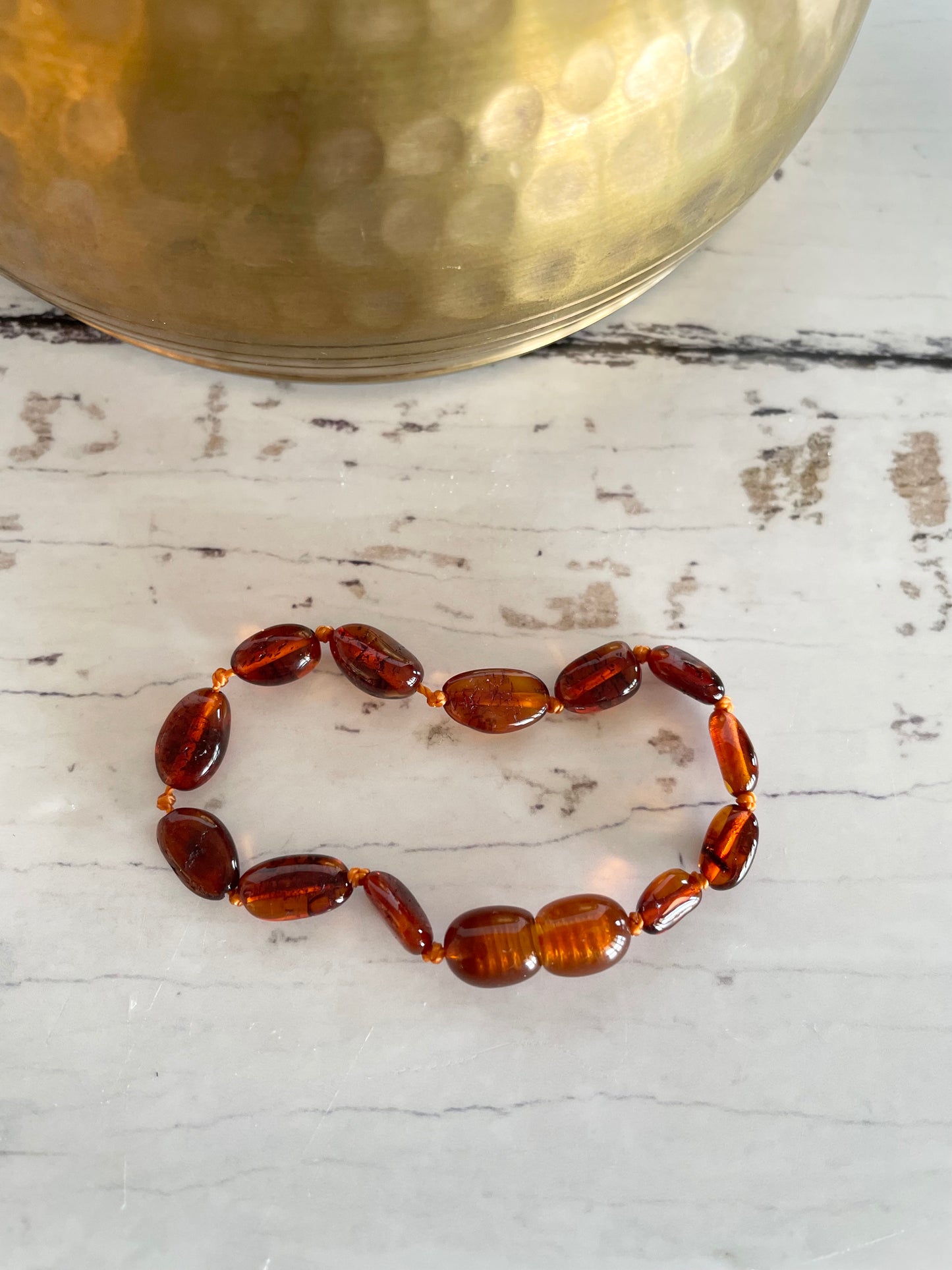 Amber Healing Baby Bracelet/Anklet ~ Honey