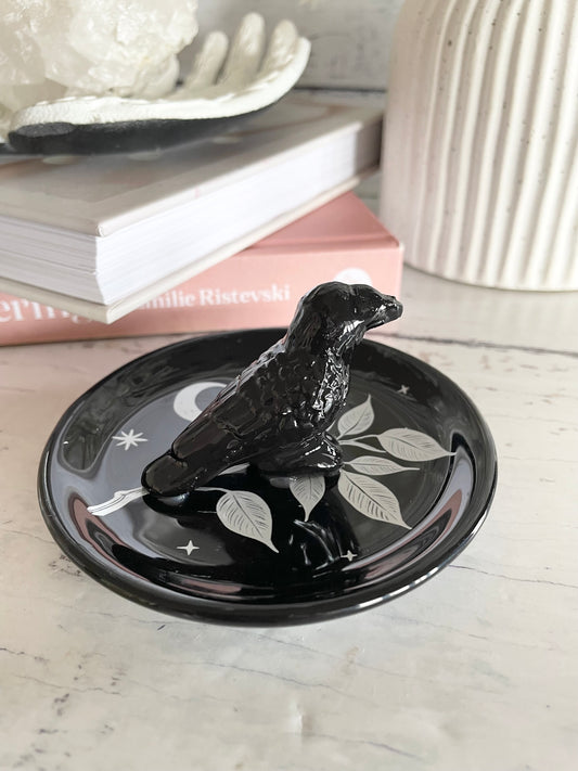 Mystic Raven trinket dish