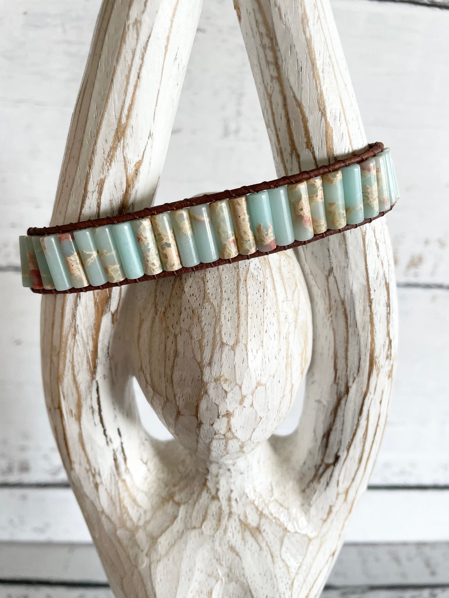 Adjustable Bracelet ~ Shoushan Jasper