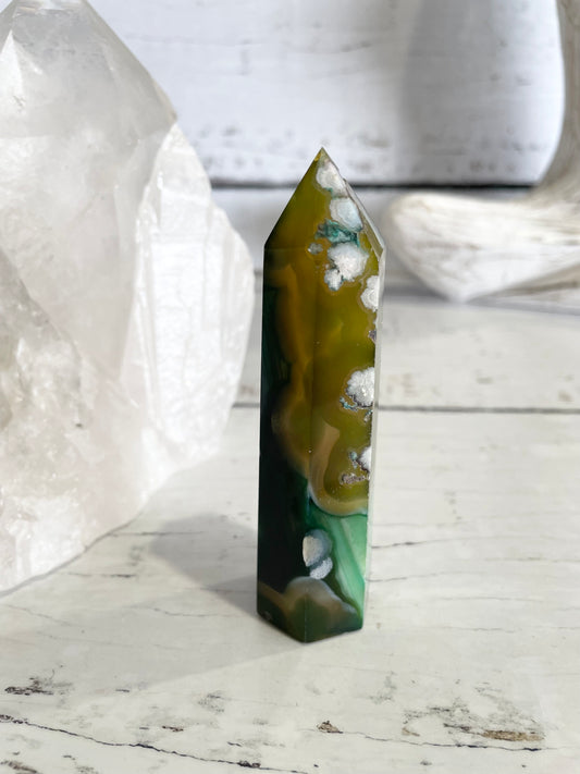 Green Flower Agate Generator