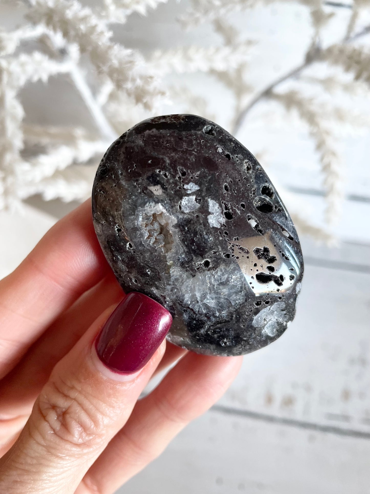 Ocean Jasper Pillow Palm Stone