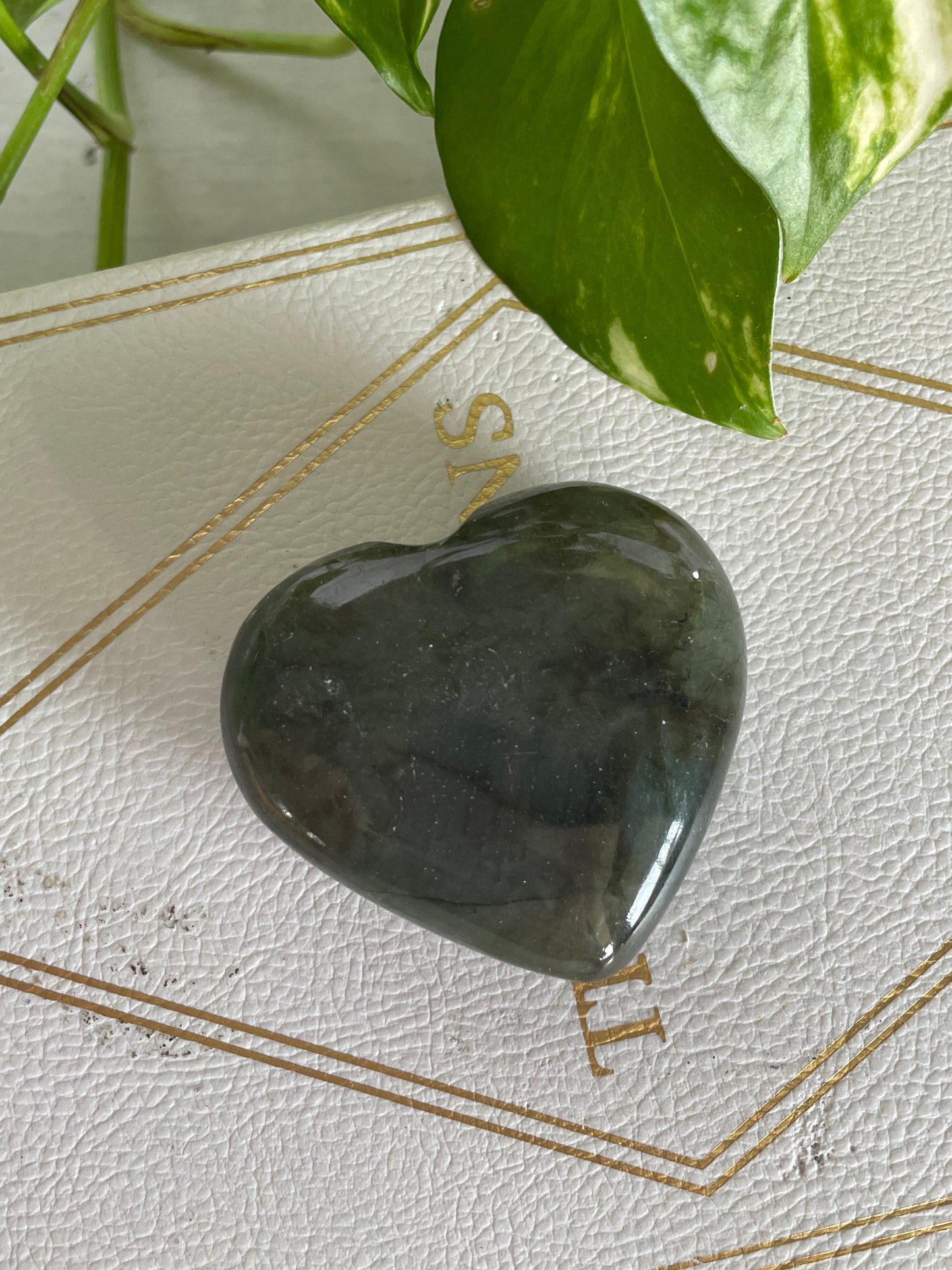 Labradorite Heart