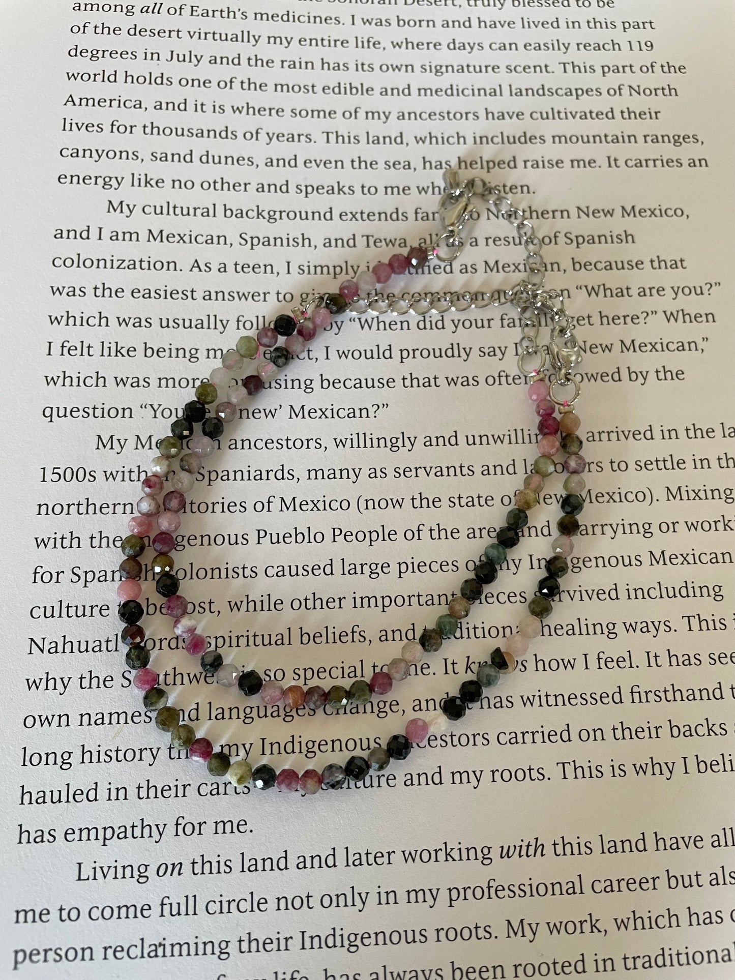 Faceted Bracelet ~ Multi Tourmaline