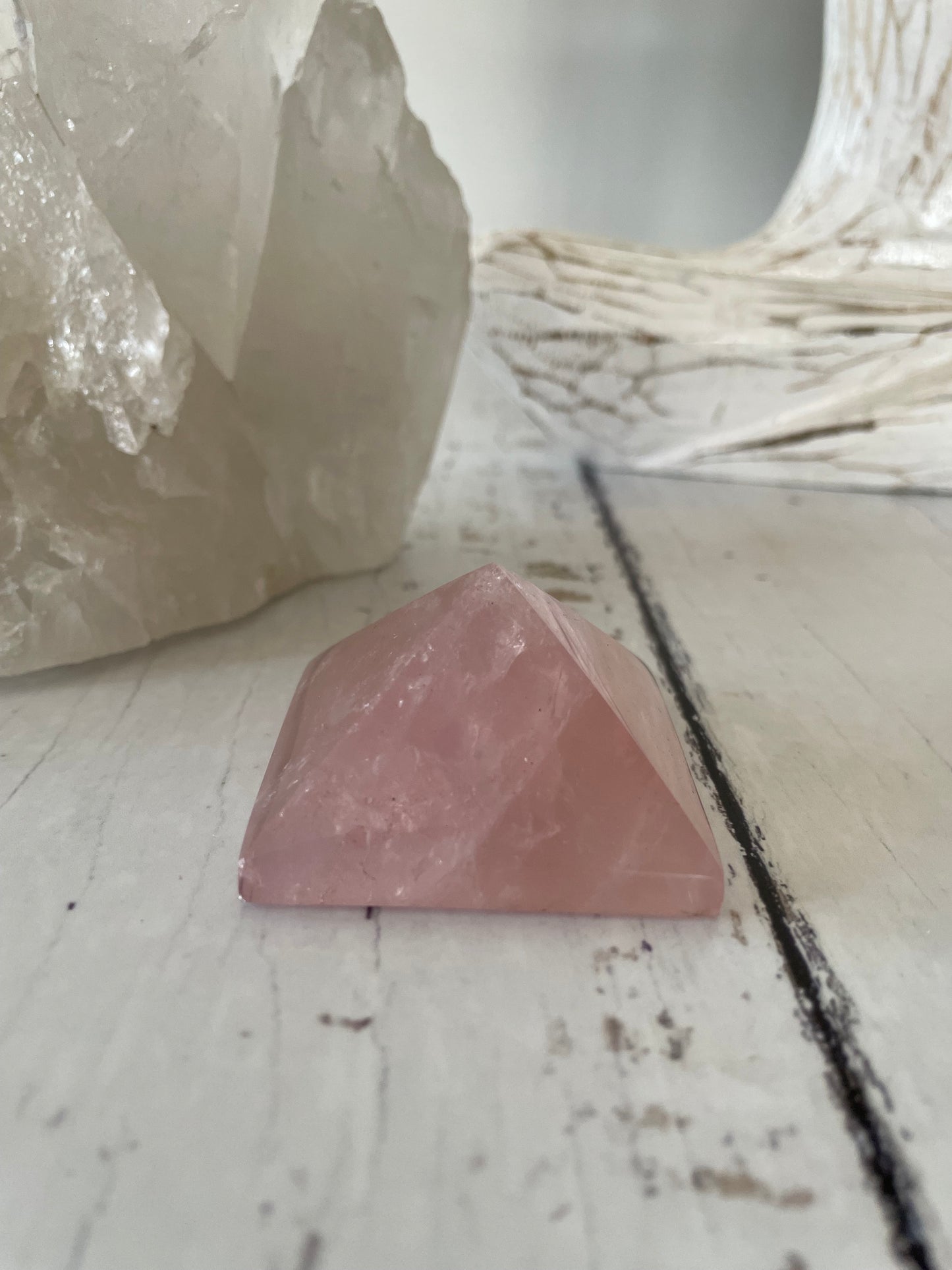 Rose Quartz Pyramid