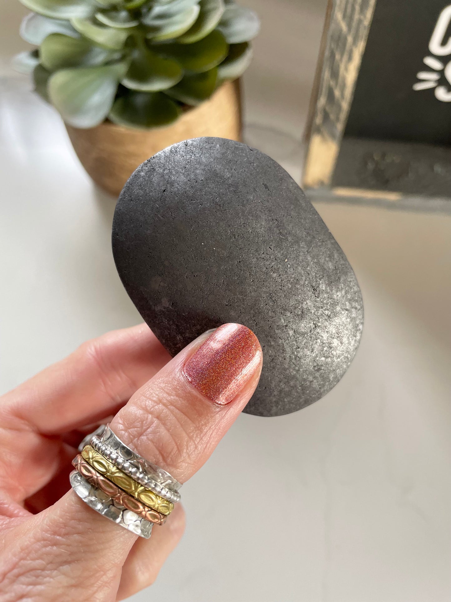 Shungite Palm Stone