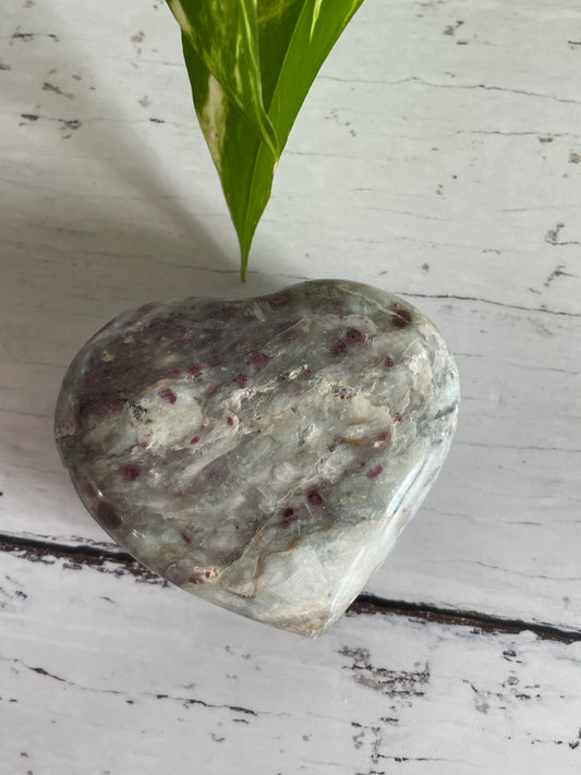 Rubellite Tourmaline Heart