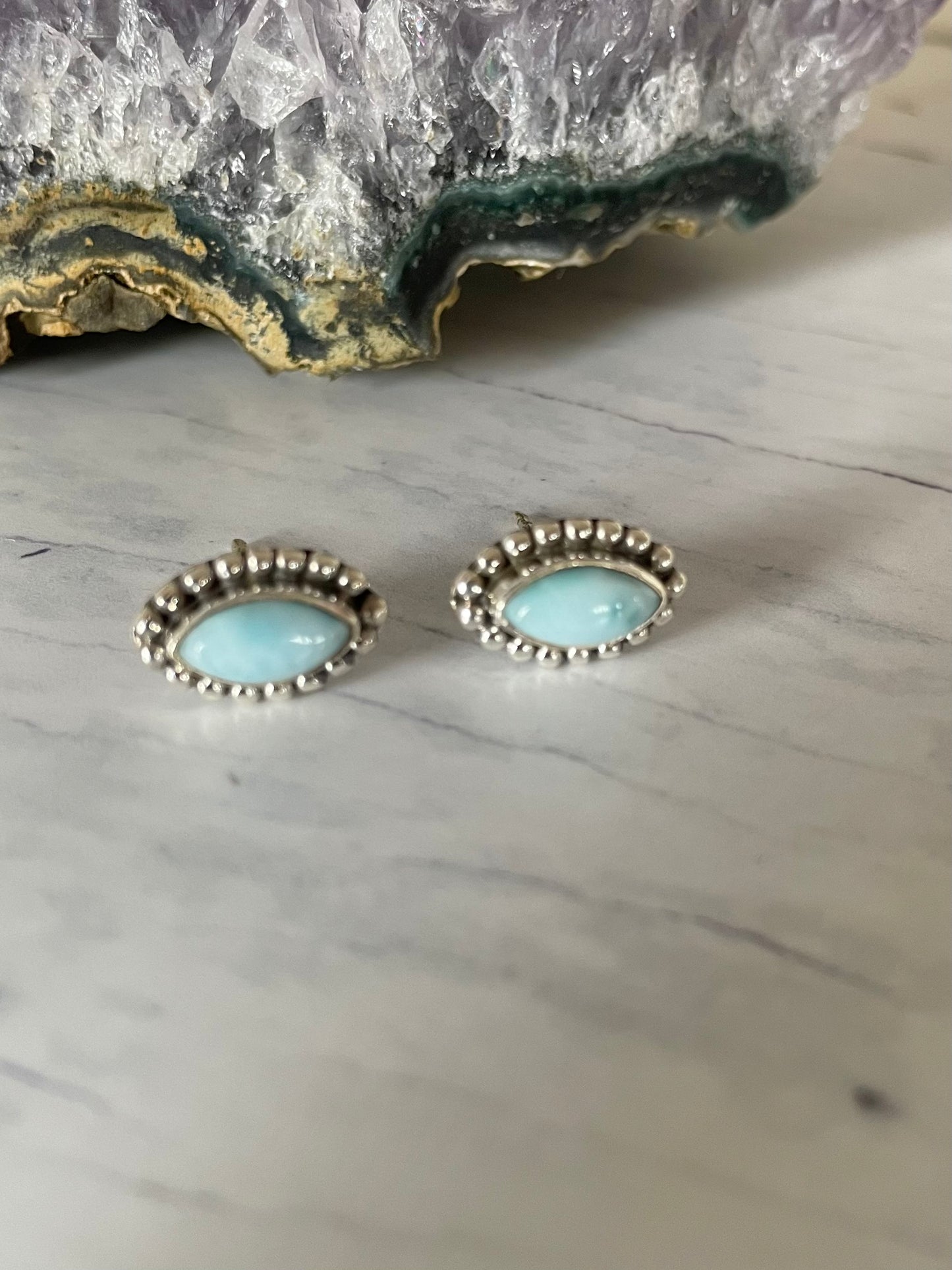 Larimar Studs