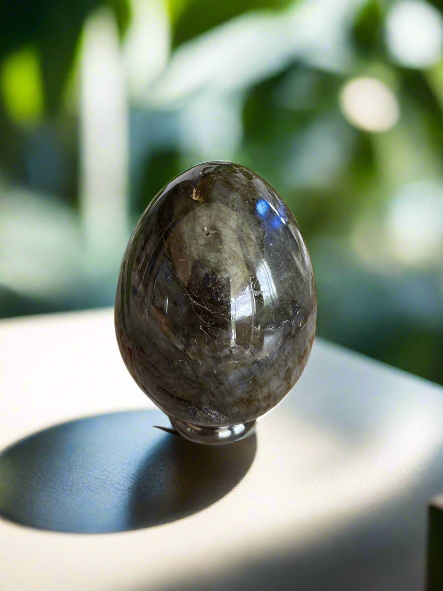 Labradorite Egg with holder