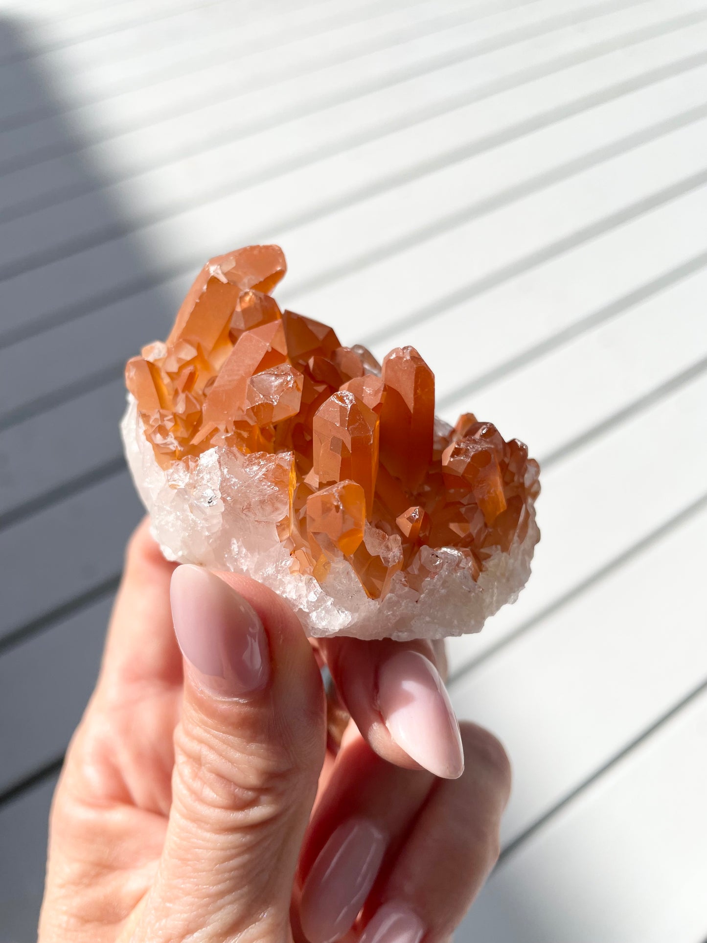 Tangerine Quartz Cluster