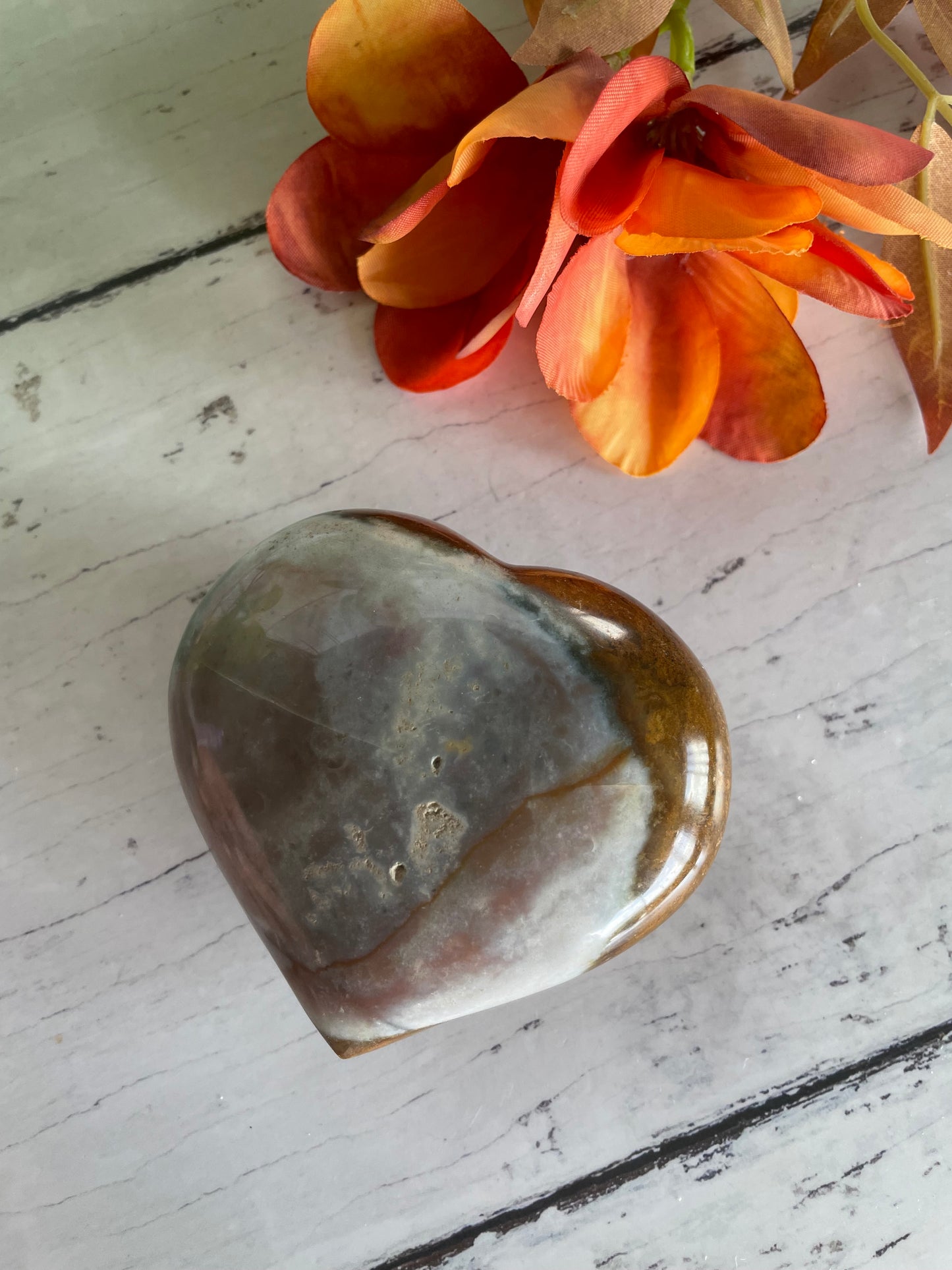 Ocean Jasper Heart