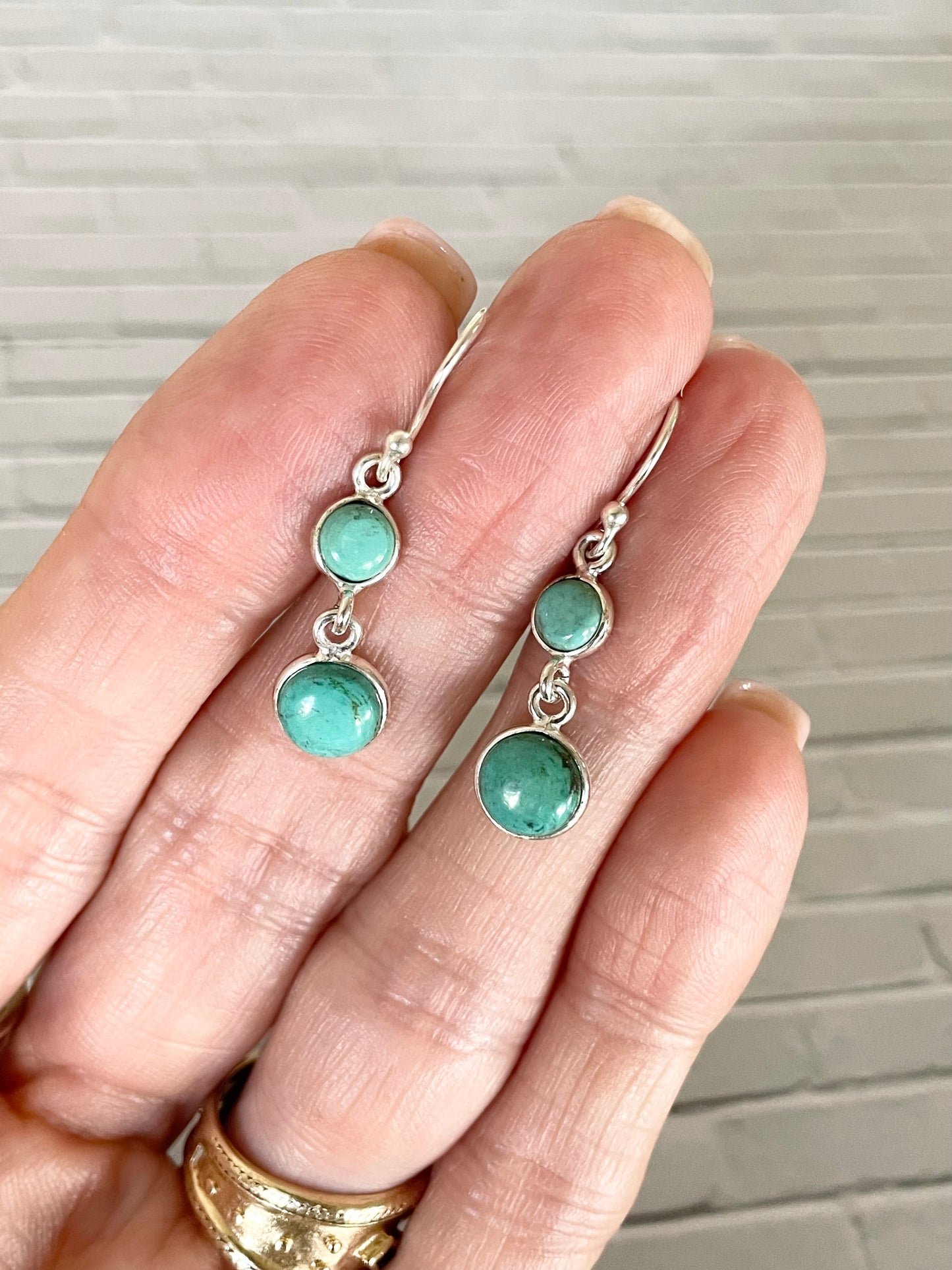 Kingman Turquoise Dangles