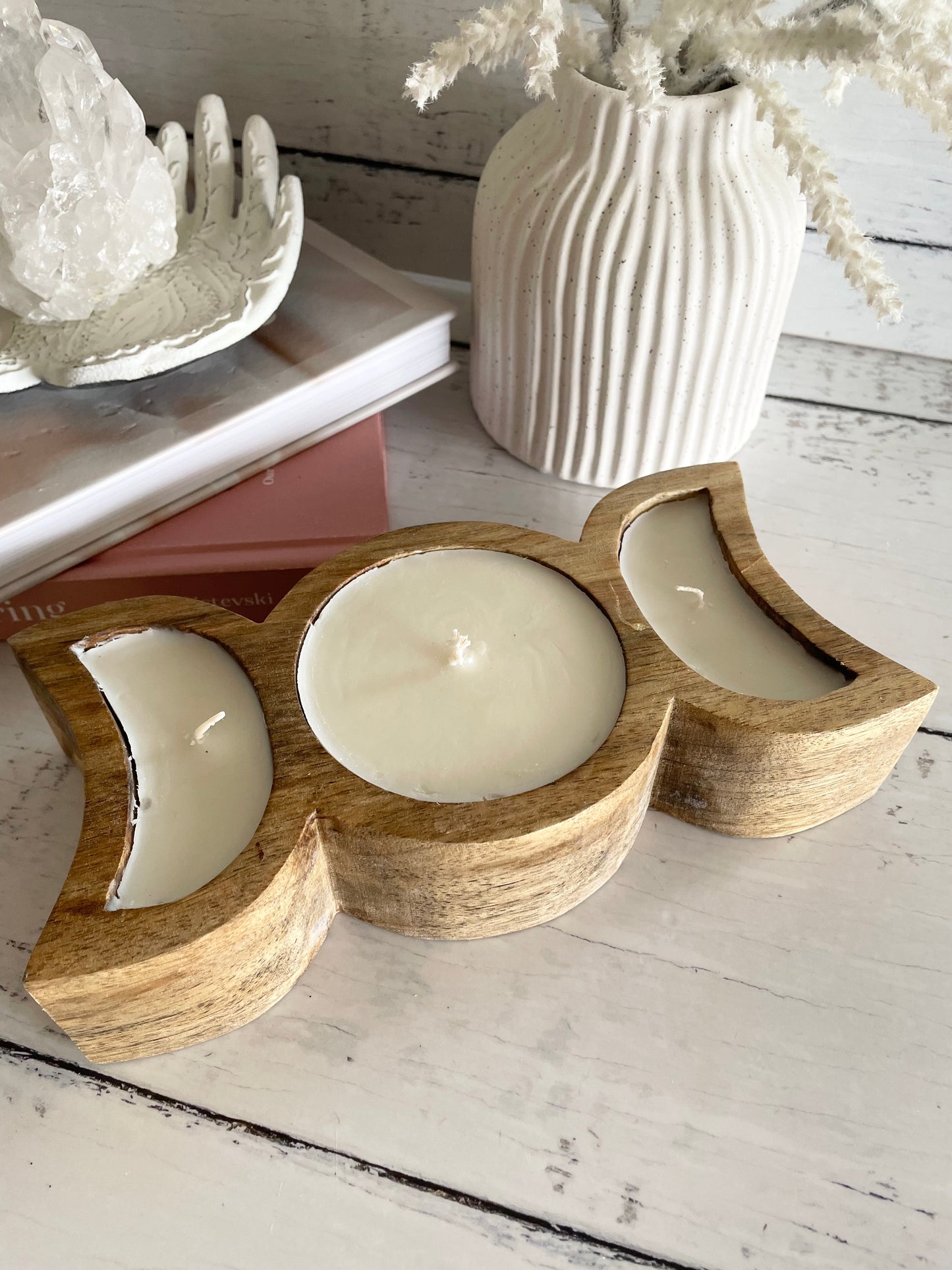 Triple Moon Vanilla Candle - Love & Abundance