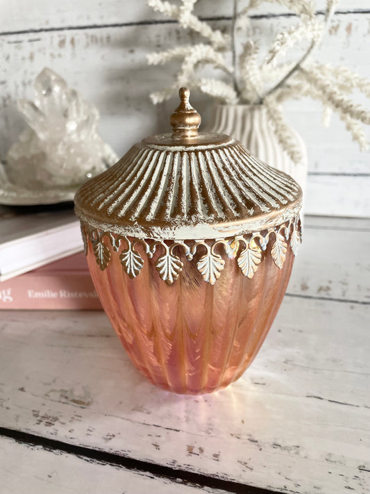 Awning Blush - Vintage LED Lantern
