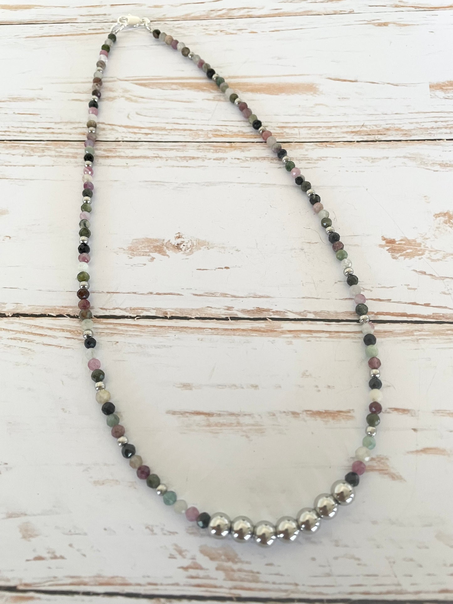 Multi Tourmaline Faceted Necklace - Made by Wayne