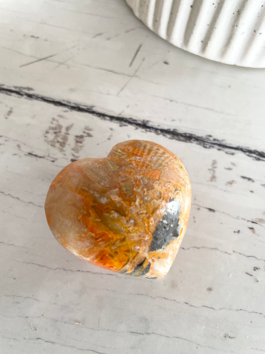 Bumble Bee Jasper Heart