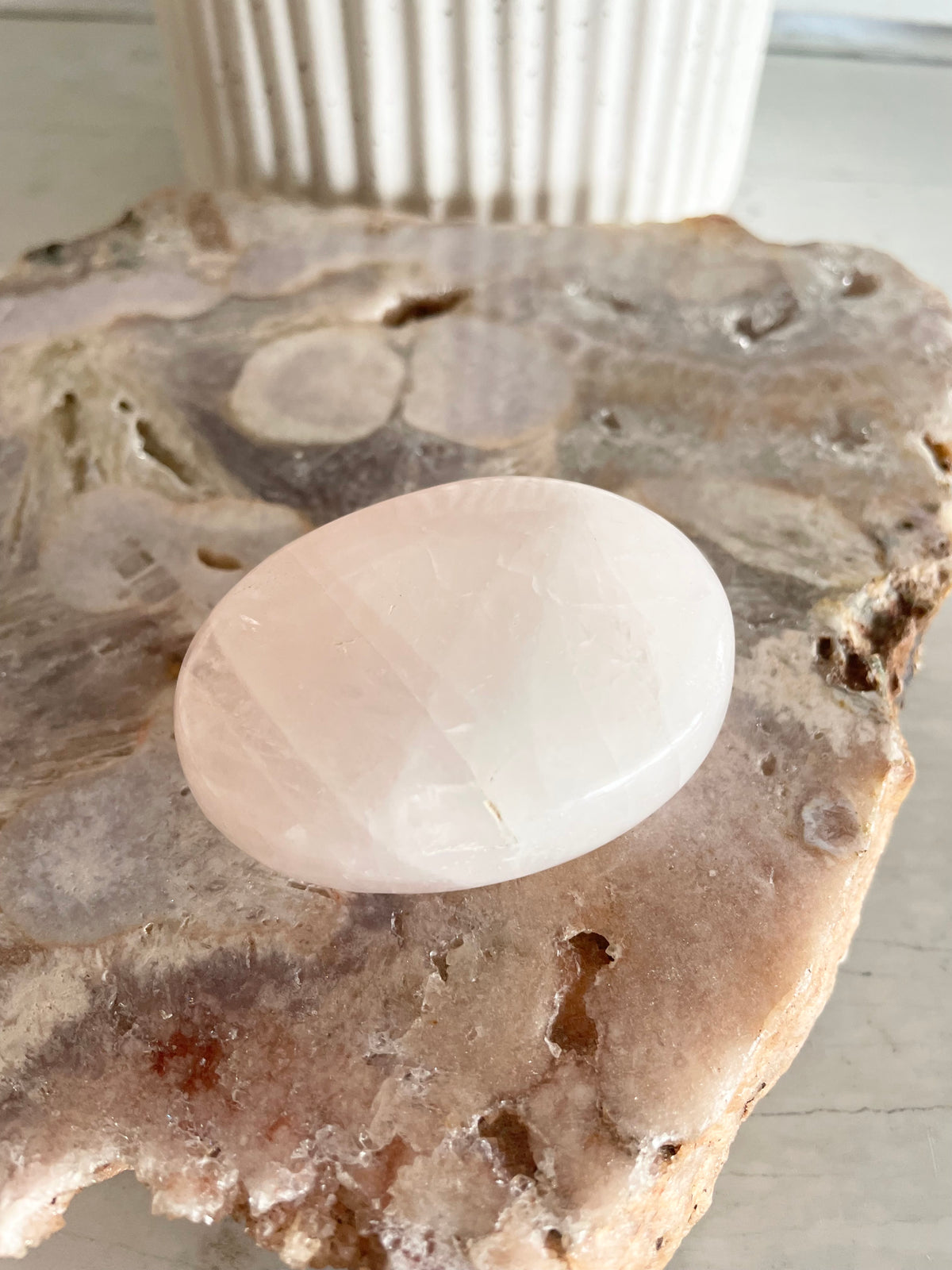 Rose Quartz Freeform/Palmstone