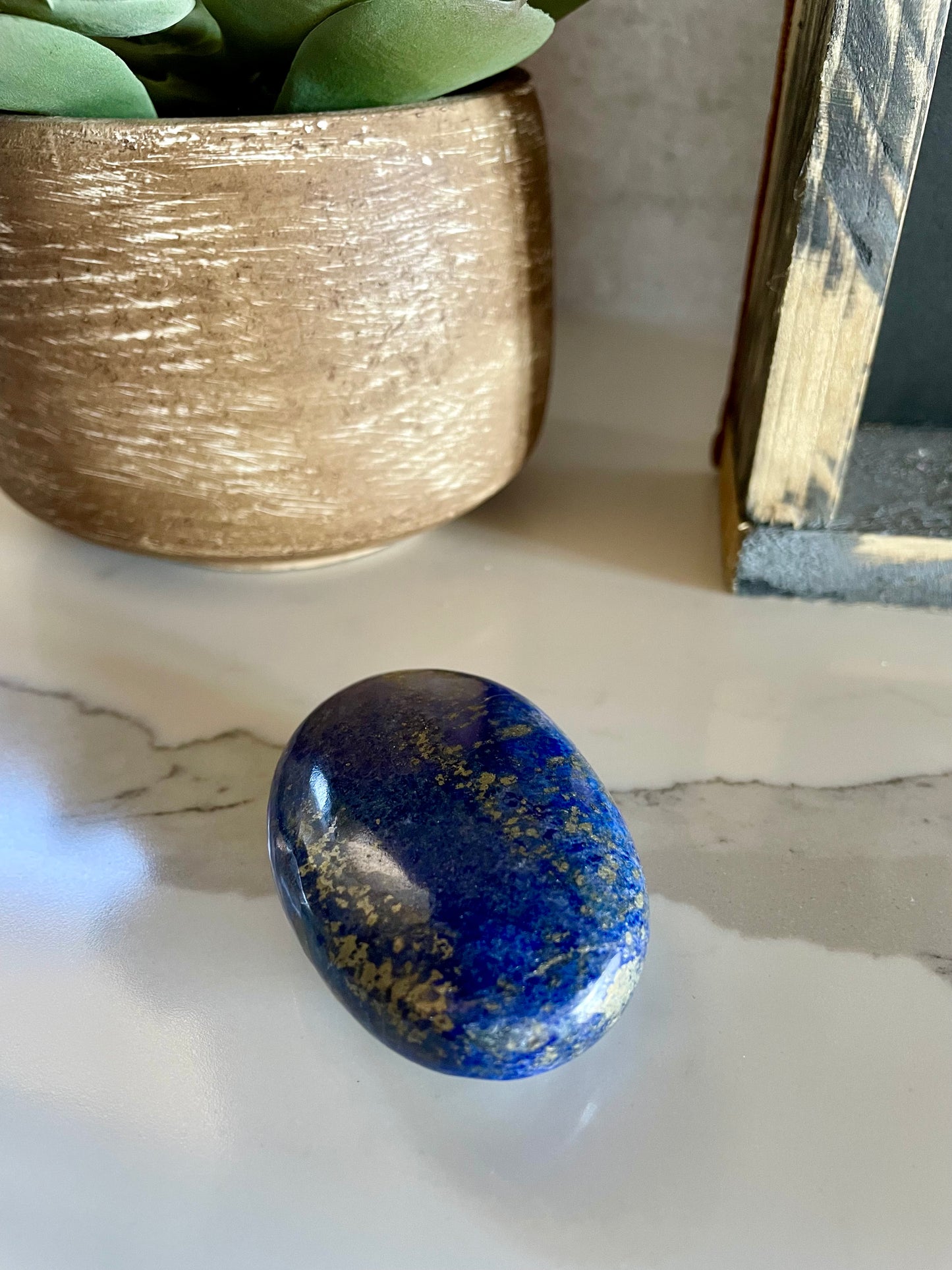 Lapis Lazuli Pillow / Palm Stone