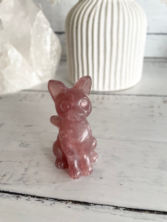 Cat - Strawberry Quartz