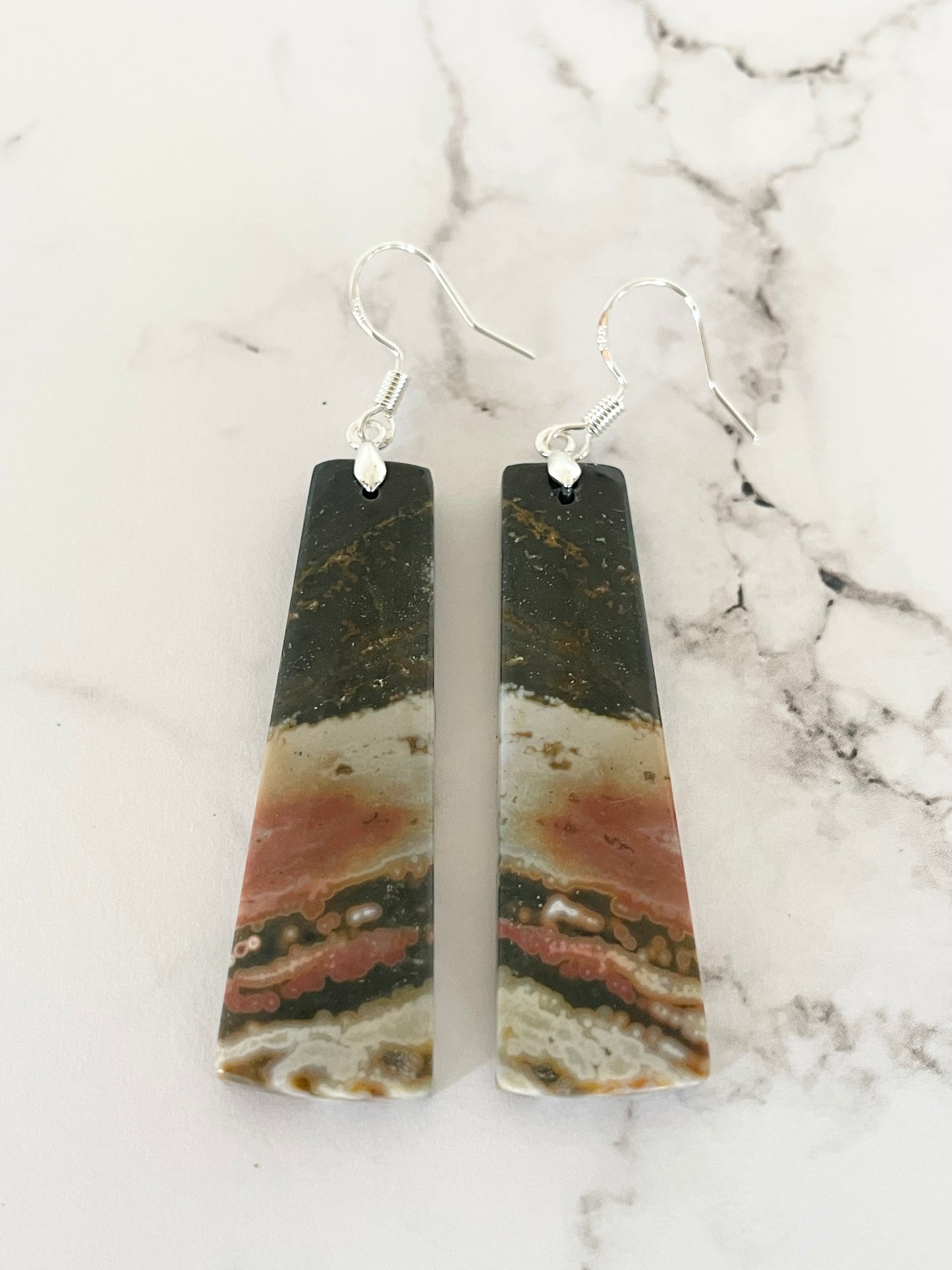 Sweetgrass Studio - Ocean Jasper Dangles