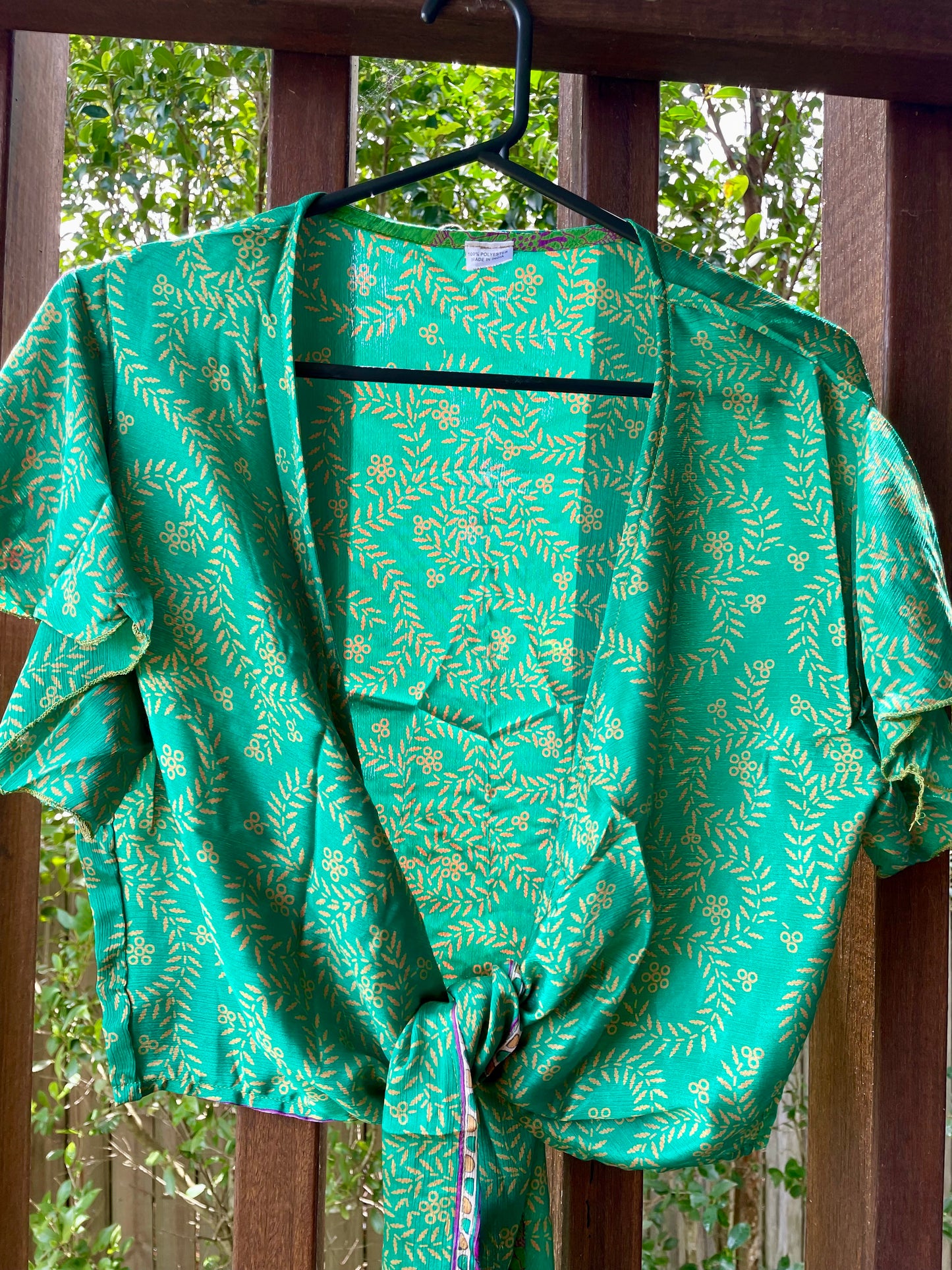 Upcycled Sari Top