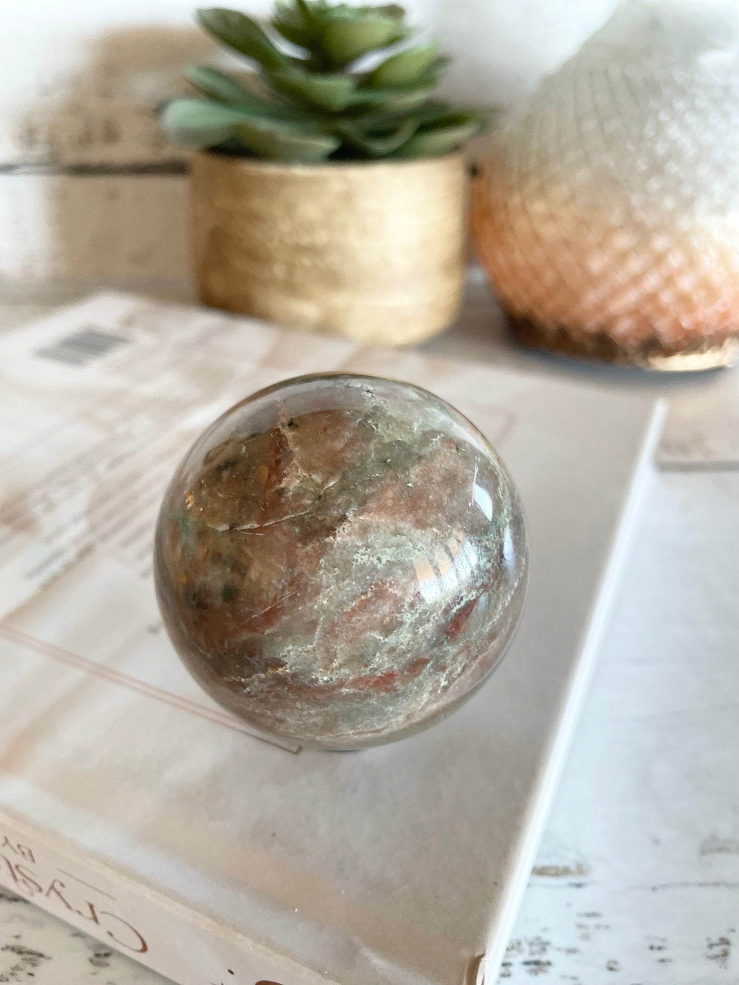 Bloodstone Sphere Includes Holder