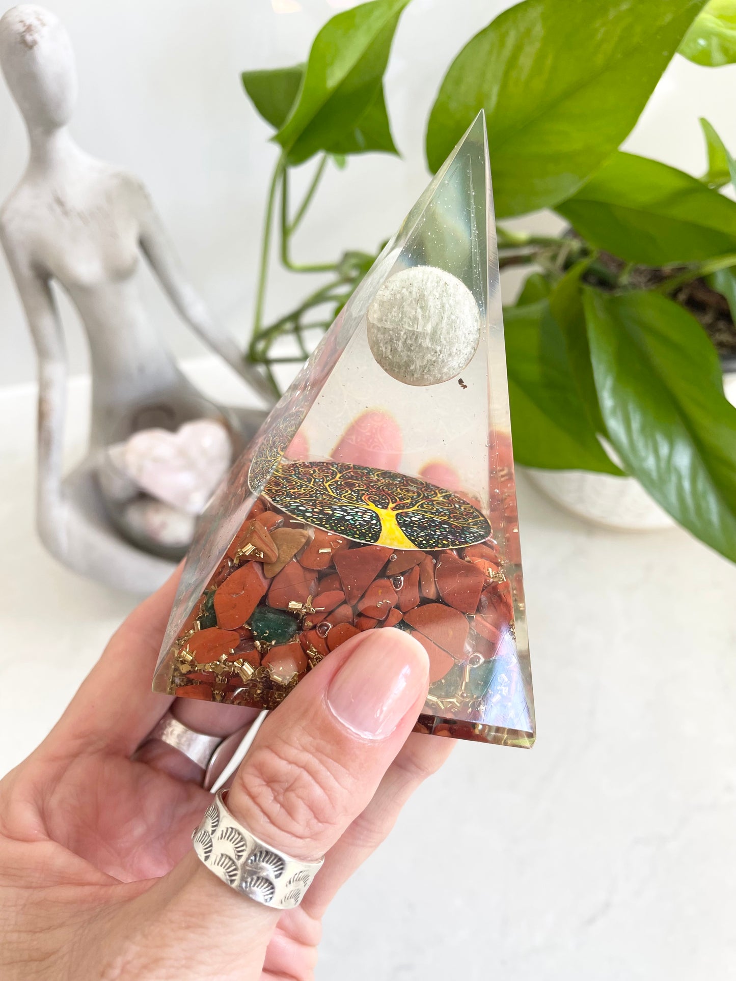 Orgone Pyramid ~ Red Jasper