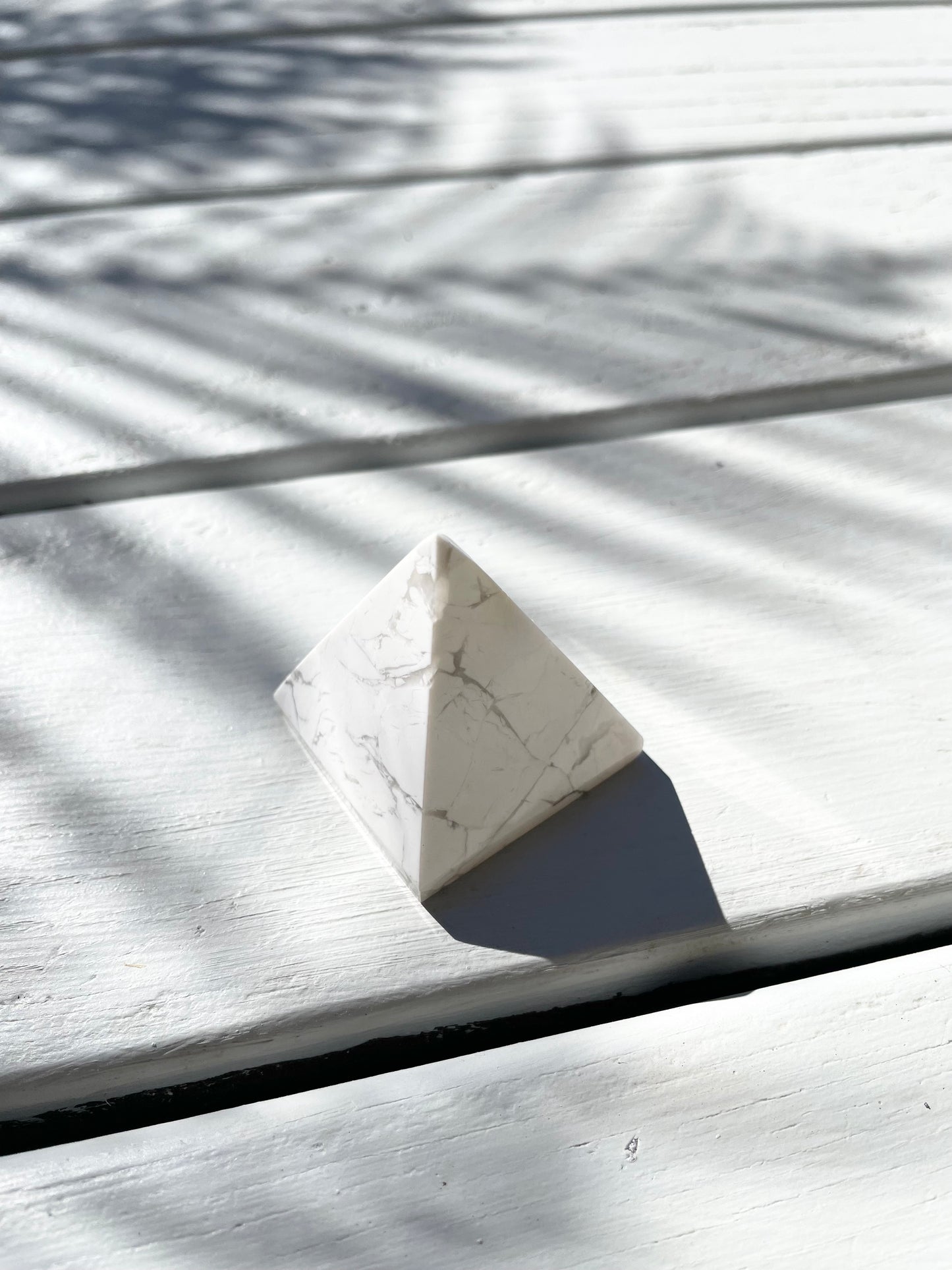 White Howlite Pyramid