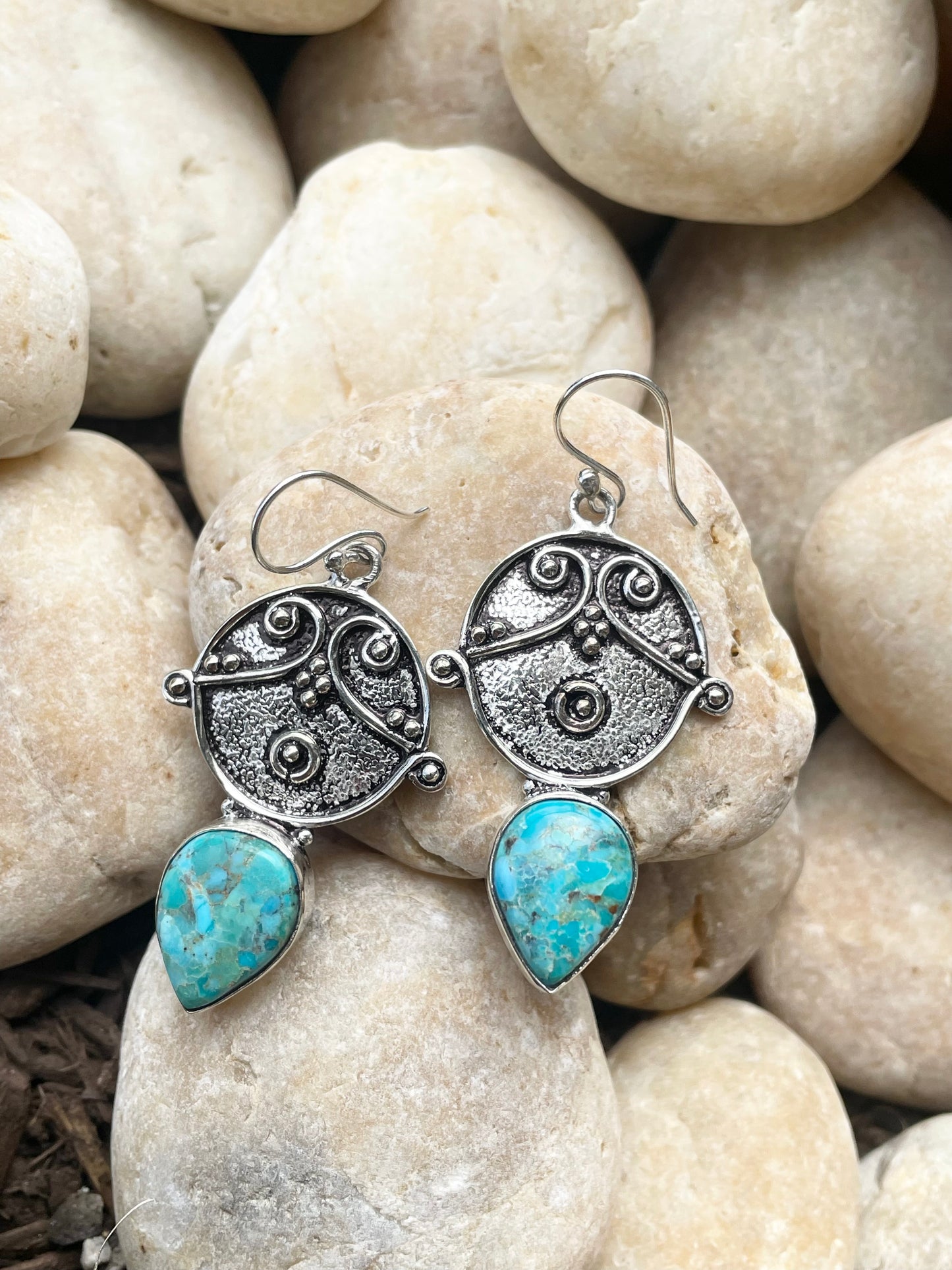 Tibetan Turquoise Dangles